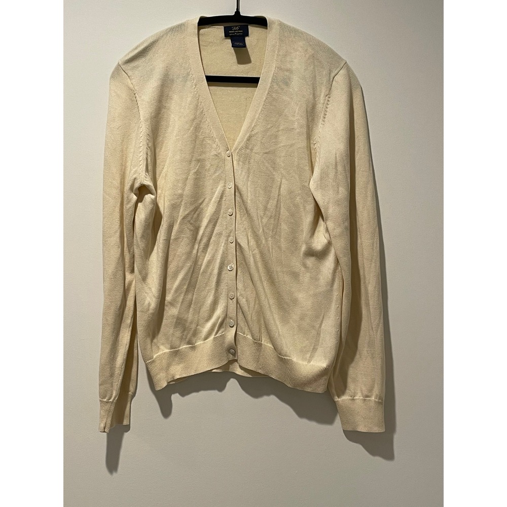 Brooks Brothers 346 Supima‎ Cotton Knit Cardigan Womens Size L